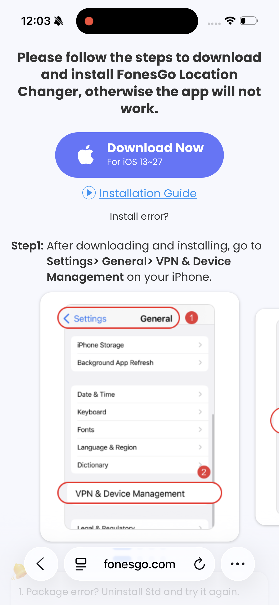 install fonesgo ios location changer