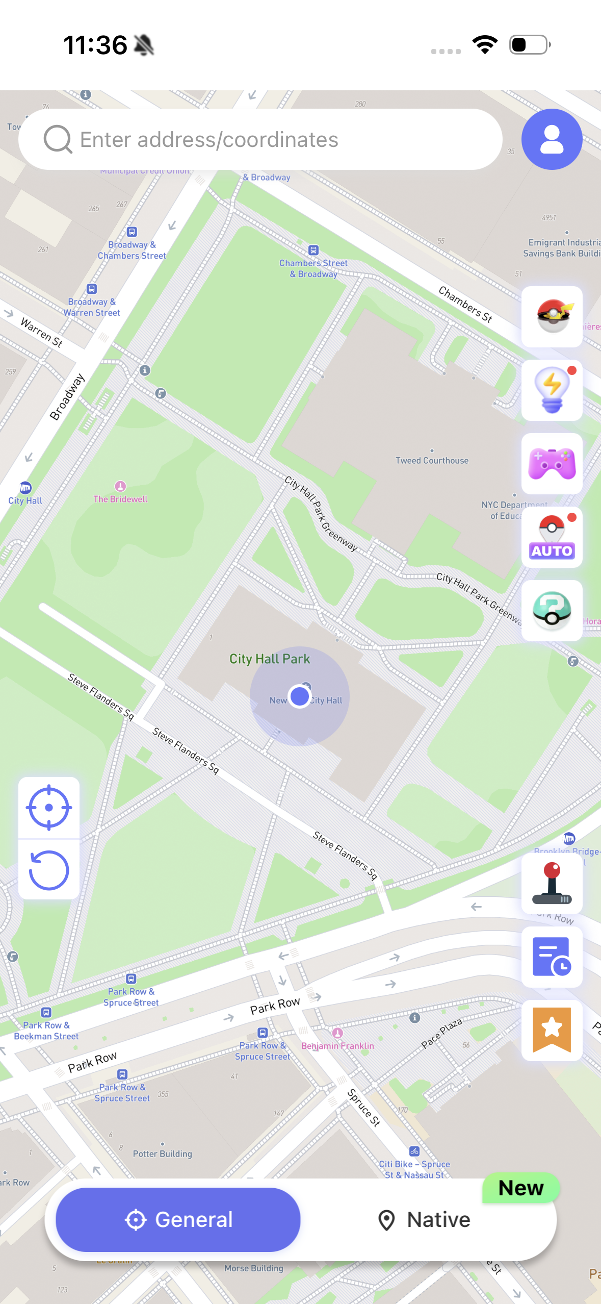tenter location fonesgo ios