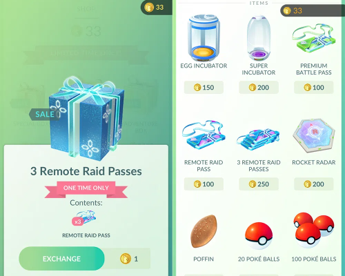 3 remote raid passes