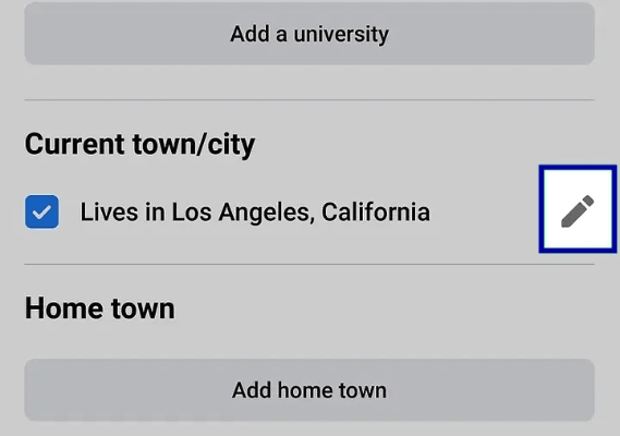 add current address