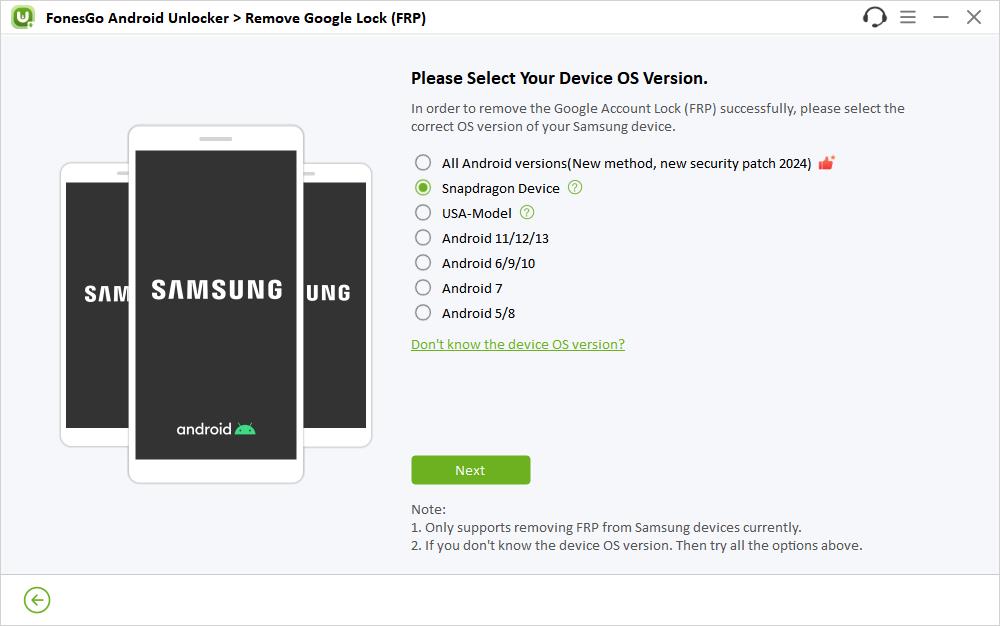 android unlocker guide samsung snapdragon frp bypass