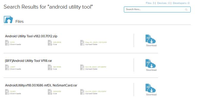 Android Utility Tool Different Editions