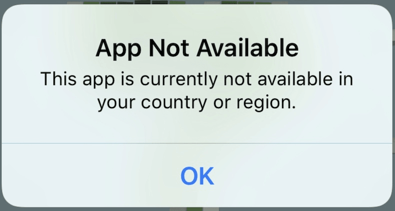 apps not available