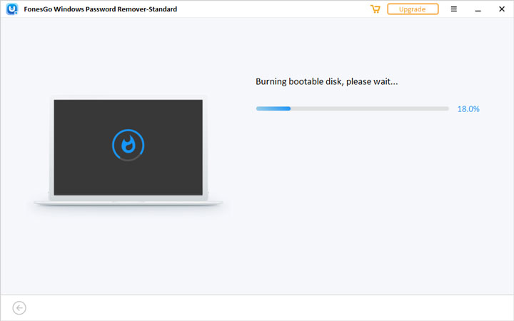 burning password rest disk