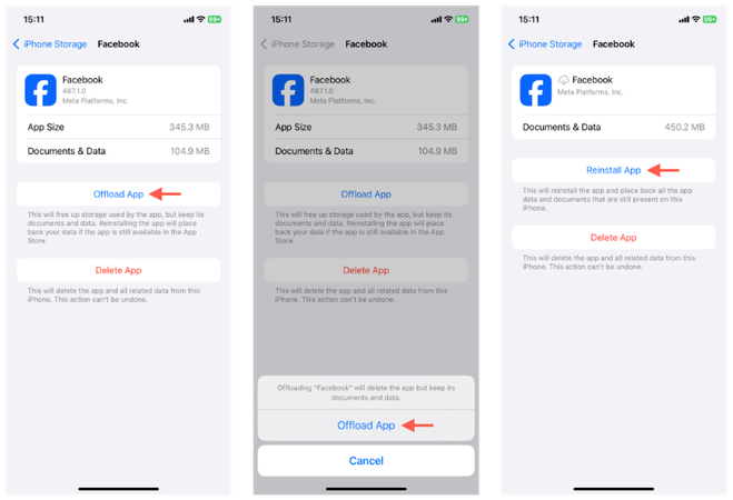 Facebook Clear Cache on Iphone