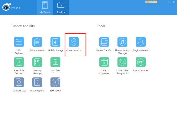 Click Virtual Location