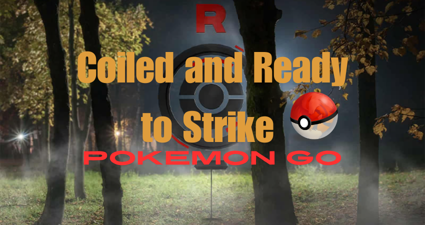 coiled and  ready to strike