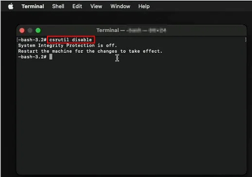 csrustil disable fonesgo