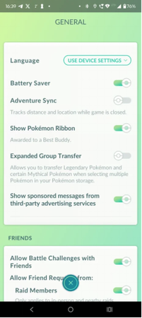 Disable Battery Saver