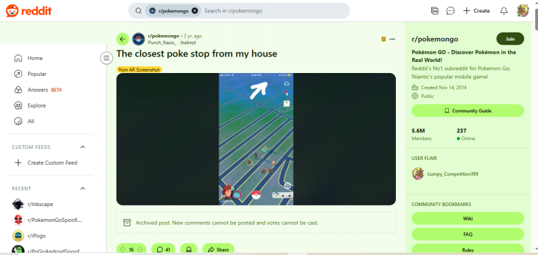 Reddit Discover Hidden Pokestop