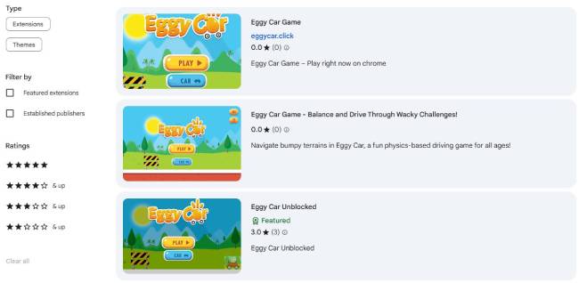 eggy car chrome extension