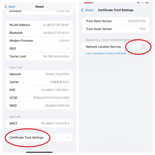 enable full trust fonesgo
