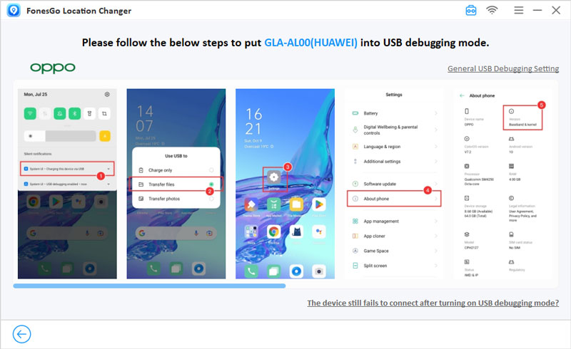 enable usb debugging fonesgo
