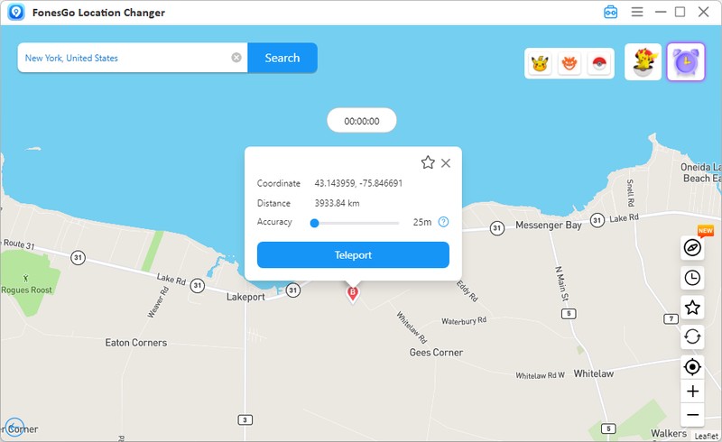 enter target location fonesgo