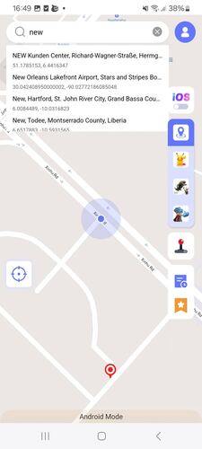 Enter Location Fonesgo for Android