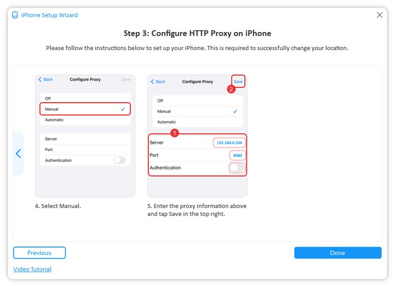 enter proxy information fonesgo win