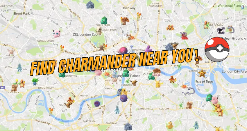 find charmander near you