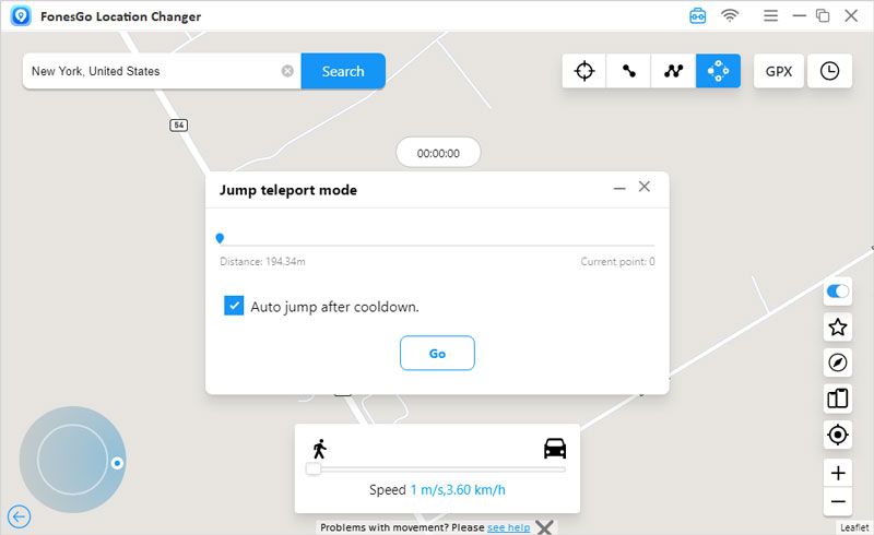 fonesgo location changer jump automatically