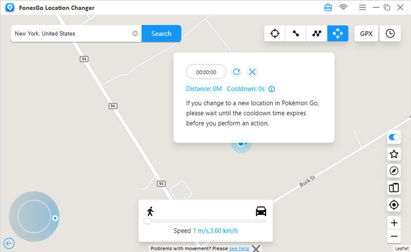 fonesgo location changer jump cooldown time