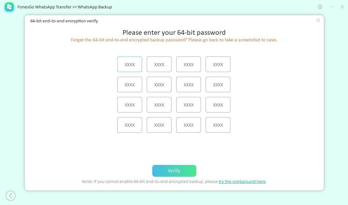 fonesgo whatsapp transfer-transfer password