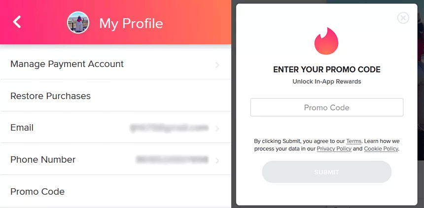 free tinder gold promo code