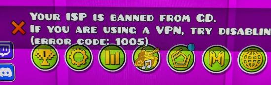 geometry dash isp is banned