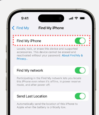 how to change location on find my iphone