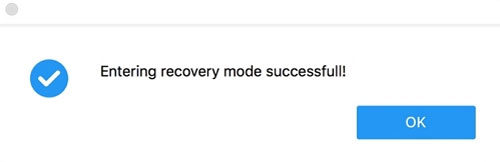 ios system repair enter recovery mode successfull