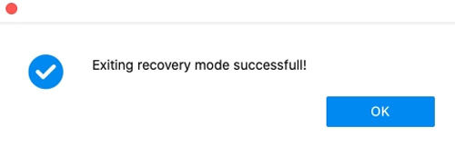 ios system repair exit recovery mode successfull