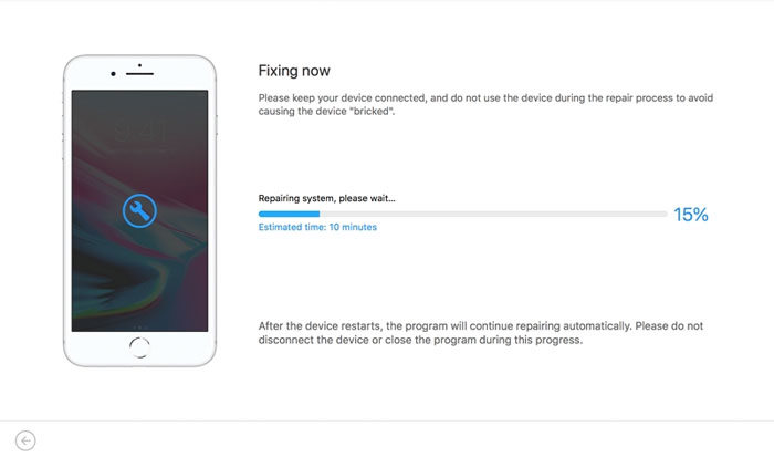 ios system repair standard mode fixing now