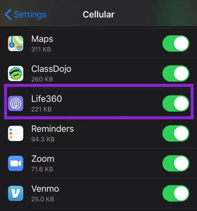 life360 location access