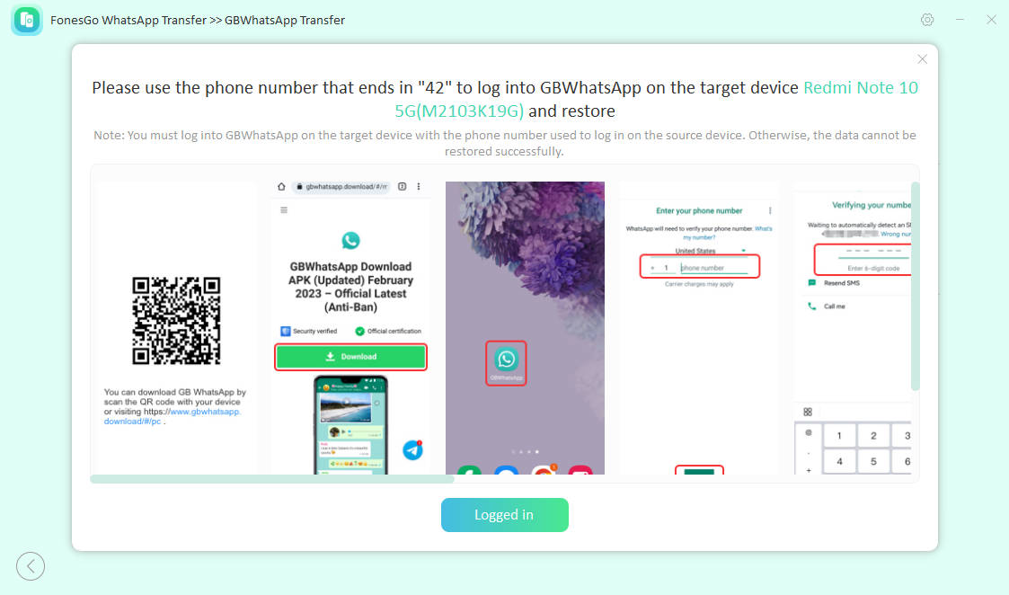 log into the same account