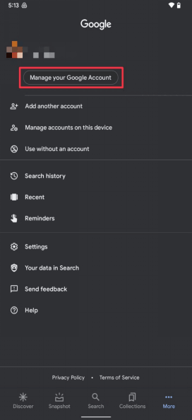 manage accounts