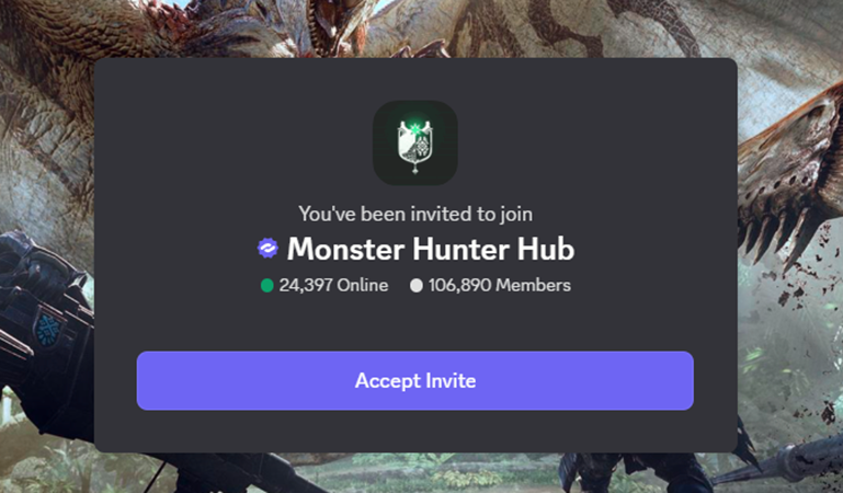 monster hunter world discord