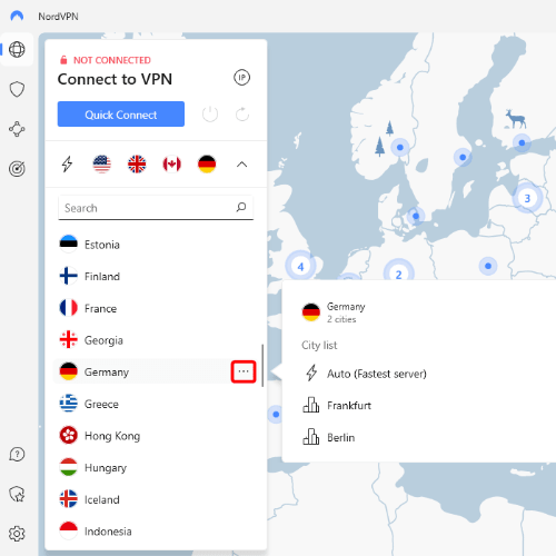 nordvpn location changer