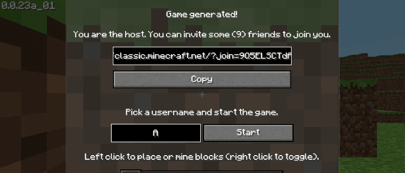 official minecraft classic