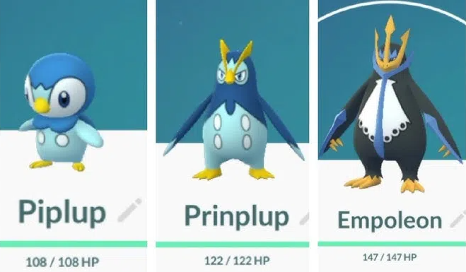 how piplup evolves into empoleon