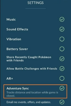 Pokemon Go Find Adventure Sync