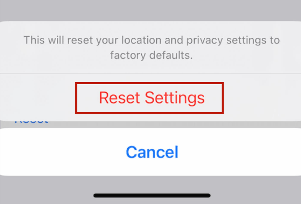 restart location settings