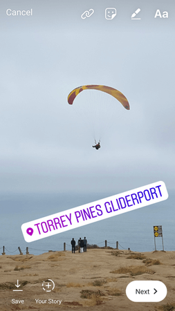 Resize Location Sticker and Post