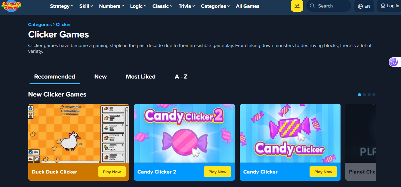 search cookie clicker games