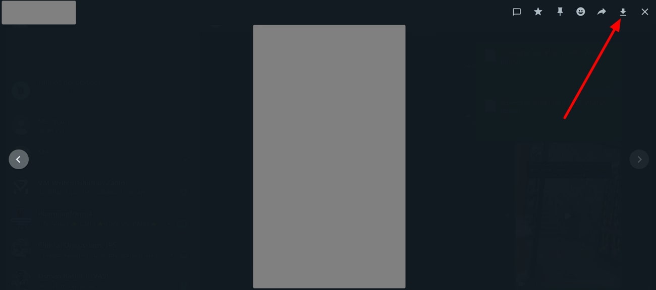 press the download icon