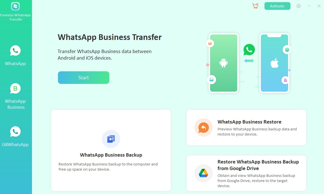 access whatsapp transfer