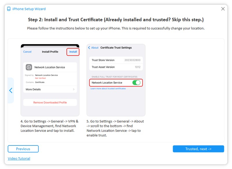 trust certificate fonesgo win